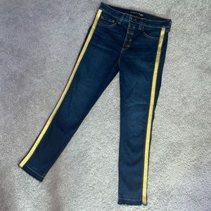 VERONICA BEARD Jeans with Gold Stripes